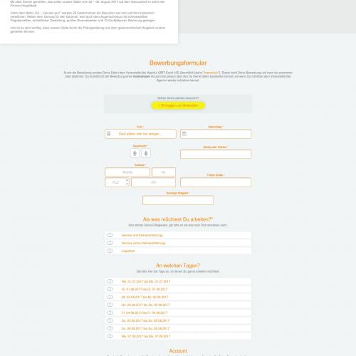 So könnte Deine Microsite für Bewerbungen aussehen. Komplett individuell zusammenstellbar.