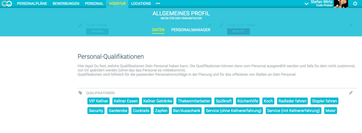 Personal Qualifikationen - 